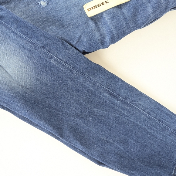 Men's Diesel Industry Thavar Jeans Distressed Straight Leg New - Picture 2 of 6